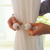 Fashion Adornments Pearl Magnetic Buckle Curtain Strap(Dark Coffee)