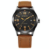 Ochstin 62028 Fashion Fully Automatic Mechanical Watch Waterproof Men  Leisure Mechanical Watch Calendar Leather Watch(Coffee)