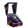 Watch Shaker Automatic Mechanical Watch Rotating Motor Winding Box, US / EU / UK Plug(Ebony)