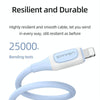 USAMS US-SJ595 Jelly Series USB to 8 Pin Two-Color Data Cable, Cable Length: 1m(White)