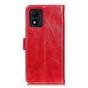 For Alcatel 1B 2022 Retro Crazy Horse Texture Horizontal Flip Leather Phone Case(Red)