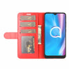 For Alcatel 1SE  2020 R64 Texture Single Horizontal Flip Protective Case with Holder & Card Slots & Wallet& Photo Frame(Red)