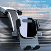 Car Suction Cup Dashboard Automatic Lock Mobile Phone Holder, Style: Black Air Outlet