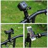 PULUZ 360 Degree Rotation Bike Aluminum Handlebar Adapter Mount with Screw for GoPro, Insta360, DJI and Other Action Cameras(Black)