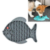 Silicone Slow Feeder Mat - Grey Fish | Anti-Choke Dog & Cat Bowl