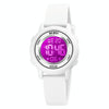 SKMEI 1721 Triplicate Round Dial LED Digital Display Luminous Silicone Strap Electronic Watch(White)