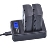 Lntelligent LCD Display USB Dual-charge Charger for For Sony NP-FM500H / NP-FM50 / NP-F550