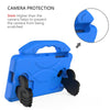 For Galaxy Tab 4 7.0 T230 / T231 EVA Material Children Flat Anti Falling Cover Protective Shell With Thumb Bracket(Blue)