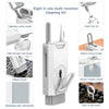 Q8 8 in 1 Multi-Function Headset Cleaning Pen Keyboard Mobile Phone Cleaner(White+Red)