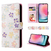 For Samsung Galaxy A24 5G Bronzing Painting RFID Leather Phone Case(Bloosoming Flower)