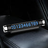 Hidden Rotatable Magnetic Phone Number Card Plate Temporary Parking Car Sticker