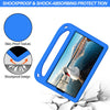 For Samsung Galaxy Tab A7 Lite 8.7 SM-T220 / SM-T225 Handle Portable EVA Shockproof Anti Falling Protective Case with Triangle Holder(Blue)