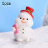 5pcs Christmas Cute Micro Landscape DIY Bonsai Decoration Snowscape Ornament, Style: NO.5 Take Bag Snowman