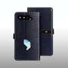 For Asus ROG Phone 5s idewei Crocodile Texture Horizontal Flip Leather Case with Holder & Card Slots & Wallet(Dark Blue)