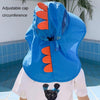 Summer Cartoon Print Big Brim Sun Hat For Children, Size: Hat Circumference 50-54cm(Dark Blue)