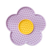 Sunflower Silicone Licking Mat for Cats & Dogs, Purple, 15cm