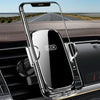 BUDK Anti-shake Car Phone Bracket Car Navigation Air Vent Fixed Gravity Support Stand(Silver)