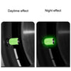4pcs /Set Luminous Car Motorcycle Tire Modified Valve Cap, Color: Blue Red Skull