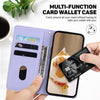 For Realme 13+ Global Cute Cats RFID Leather Phone Case(Purple)