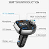 T62 Dual USB QC 3.0 Fast  Charger Bluetooth 5.0 Adapter MP3 Player Handsfree Car Kit FM Transmitter