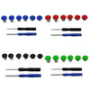 6x Blue Controller Buttons for PS4/Switch/Xbox One | Metal & Silicone