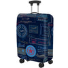 Thickened Dustproof High Elastic Suitcase Protective Cover, Color: Ink Blue Seal(L)