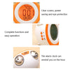 0705 Big Volume Simple Three-Dimensional LED Alarm Clock Mute Luminous Electronic Clock(Red)