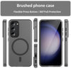 For Samsung Galaxy S23 5G MagSafe Frosted Translucent TPU + PC Full Coverage Phone Case(Black)