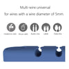 5 PCS 4 Holes Bear Silicone Desktop Data Cable Organizing And Fixing Device(Matcha Green)