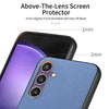 For Samsung Galaxy S21 FE 5G Twill Fabric Leather Skin Back Phone Case(Blue)