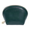 PU Leather Waterproof Portable Cosmetic Bag Multifunctional Mini Coin Purse(Green)