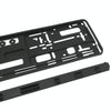 European Standard Single-strip Plastic License Plate Frame, Specification: Black