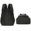 LIJIEBAO Retro Canvas Shoulder Bag Outdoor Casual Backpack Large Capacity Computer Bag(Dark Grey)