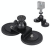 Car Suction Cup Mount Bracket for GoPro Hero11 Black / HERO10 Black / HERO9 Black / HERO8 Black /7 /6 /5 /5 Session /4 Session /4 /3+ /3 /2 /1, Xiaoyi and Other Action Cameras, Size: L(Black)