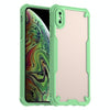 For iPhone XS Max Armor Glaze PC Hybrid TPU Phone Case(Green)