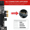 PCI-E 1X GEN3 To SATA3.0 Expansion Card 2 Ports 6Gbps Transfer Expansion IPFS Hard Disk