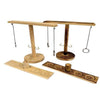 Wooden Ring Toss Tabletop Ring Toss Game Circular Log