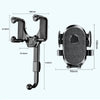 Car Rearview Mirror Mobile Phone Holder Multifunctional AR Navigation Support Bracket(Extending Rod)