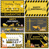 1.5m x 1m  Construction Vehicle Series Happy Birthday Photography Background Cloth(Mdm07372)