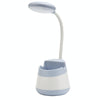 USB Charging LED Desk Light Eye Protection Lamp with Pen Holder and Phone Holder(CS276-1 Blue)