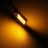 2 PCS T10 4.8W 720LM Yellow Light 24 SMD 4014 LED Error-Free Canbus Car Clearance Lights Lamp, DC 12V