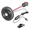 F508 Car Rear Seat USB Air Speed Adjustable Hose Fan(Black Red)