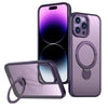 For iPhone 14 Pro Max Wing Series Gen2 MagSafe Metal Ring Holder Phone Case(Dark Purple)