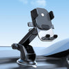 Car Suction Cup Dashboard Automatic Lock Mobile Phone Holder, Style: Black Telescopic
