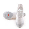 Flats Soft Ballet Shoes Latin Yoga Dance Sport Shoes for Children & Adult(White)
