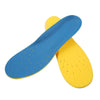 1 Pair PU Breathable Soft Sports Shock-absorbing Insole Sweat-absorbent Foot Pad Elastic Shoe Insert, Size: M(6-9 Yards)(Blue)