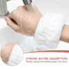 6pcs Washing Anti-Humidity Washing Face Wrist Strap Sports Sweat-Wiping Bracelet Sweat-Absorbing Sleeve(Gray)