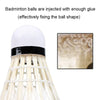LEIJIAER 290 3pcs/Bucket Durable Duck Feather Badminton Balls(White)