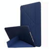 For iPad 10.2 2021 / 2020 / 2019 TPU Horizontal Deformation Flip Leather Case with Holder(Blue)