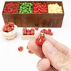 5 PCS 1:12 Fruit Simulation Dragon Fruit Kitchen Accessory Mini House Toy(Red)